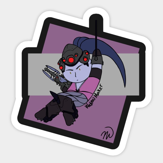 Widowmaker Sticker by beansnina